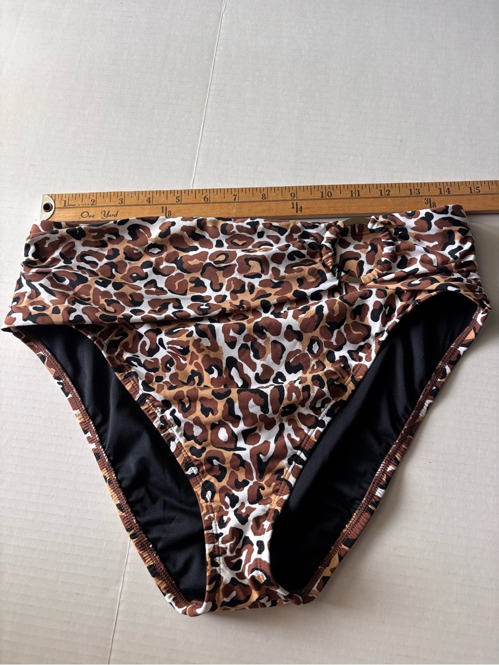Lilly Pulitzer Valyn Animal Print High Rise Bikini Bottom Only Women’s 10 NWOT - Picture 7 of 12